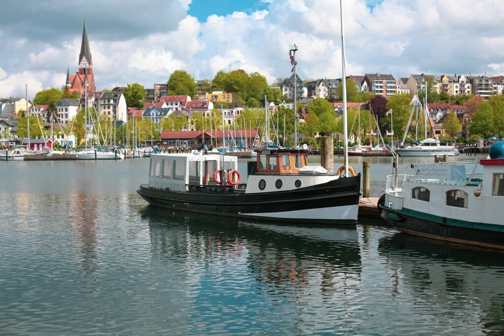 Blick auf das Flensburger Ostufer